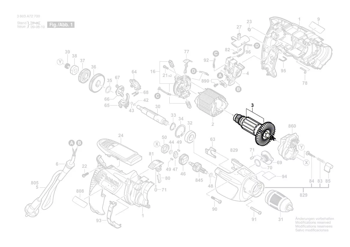 Induit BOSCH réf. 2 604 011 329